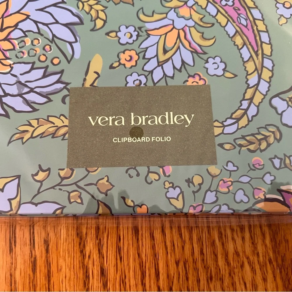 Vera Bradley Clipboard Folio in Gemstone Paisley NWT